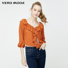 Load image into Gallery viewer, Vero Moda Women's Off-the-shoulder Ruffled Chiffon Blouse | 319158503
