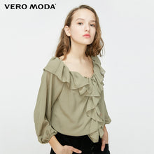Load image into Gallery viewer, Vero Moda Women's Off-the-shoulder Ruffled Chiffon Blouse | 319158503

