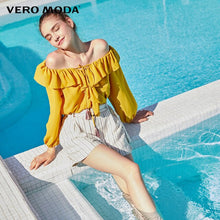 Load image into Gallery viewer, Vero Moda Women's Off-the-shoulder Ruffled Chiffon Blouse | 319158503
