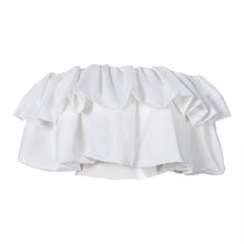 Load image into Gallery viewer, TWOTWINSTYLE Casual Ruched Women Crop Tops Slash Neck Lantern Sleeve Tunic Short Blouse Female Fashion Clothes Summer 2020 Tide
