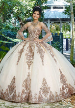 Load image into Gallery viewer, Sweet 16 Pink Princess Quinceanera Dresses 2020 Long Sleeves Tulle Formal Pageant Ball Gown for Girls Vestidos De 15 Anos
