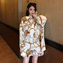 Load image into Gallery viewer, Fashion Casual PLUS Size Blouses Women 2020 Spring Chiffon Blouse Three Quarter Sleeve Loose Tops Shirts Blusas Mujer
